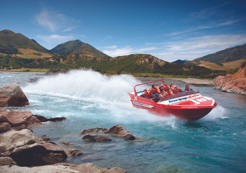 Jet boating Hanmer Springs