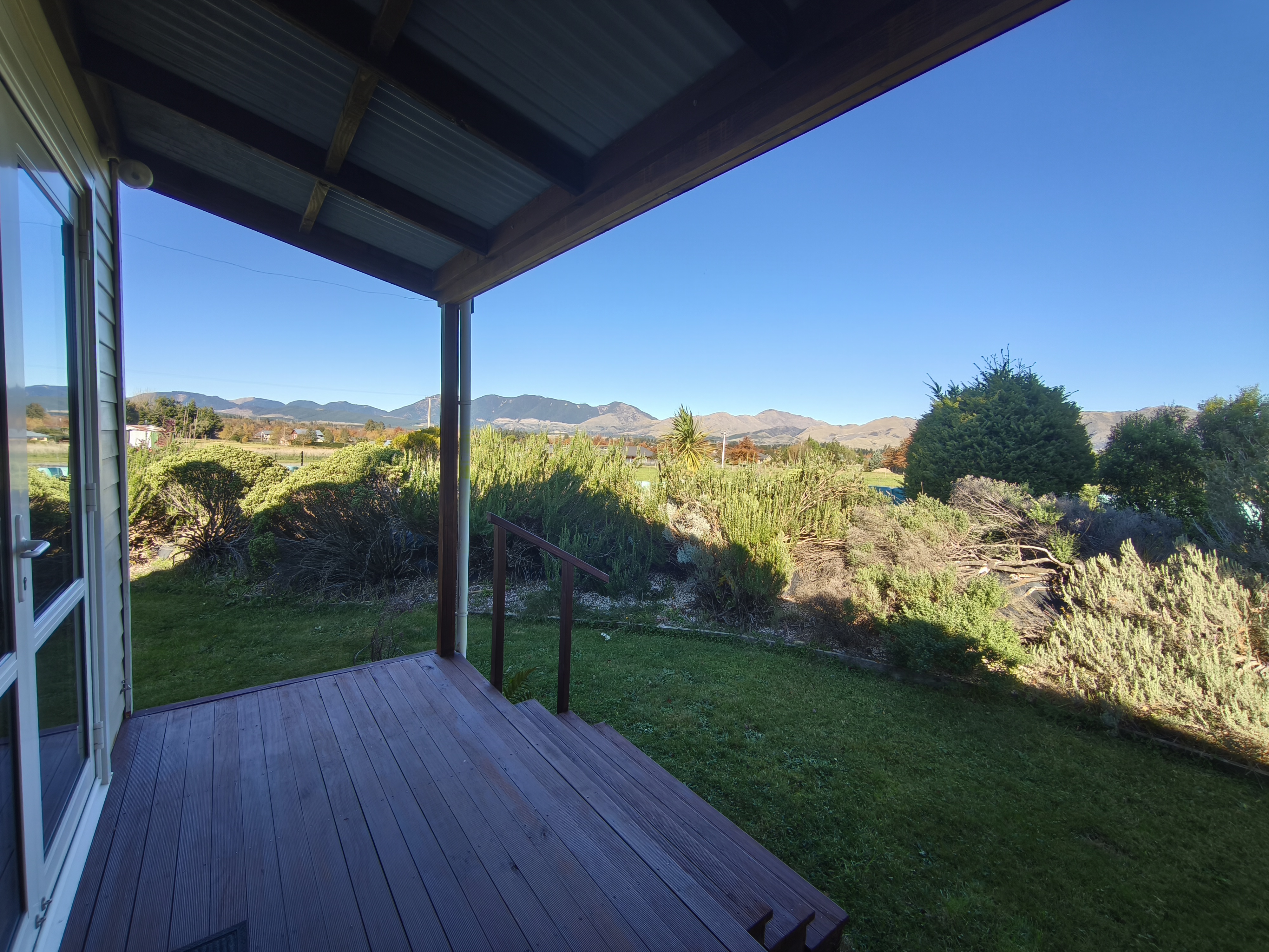 Three Bedroom Villa deck with mountain views
